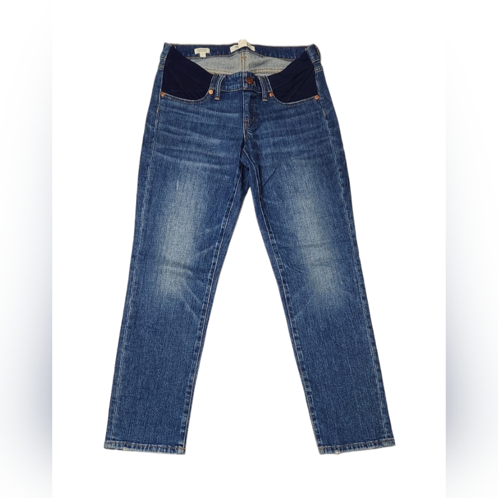 Madewell Jeans Womens Size 27 The Maternity Slim Boy Jean Blue Denim Pants